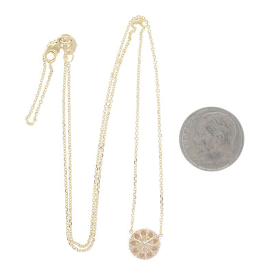 1.33ctw Diamond and Diamond Pendant Necklace Yellow Gold