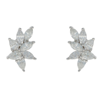 1.96ctw Diamond Earrings White Gold