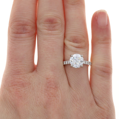 3.37ctw Diamond and Diamond Ring White Gold