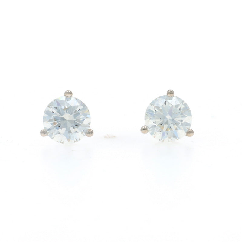 1.42ctw Diamond Earrings White Gold