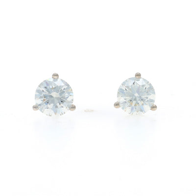 1.42ctw Diamond Earrings White Gold