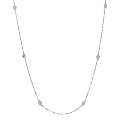 .50ctw Diamond Women's Diamond by the Yard Necklace White Gold