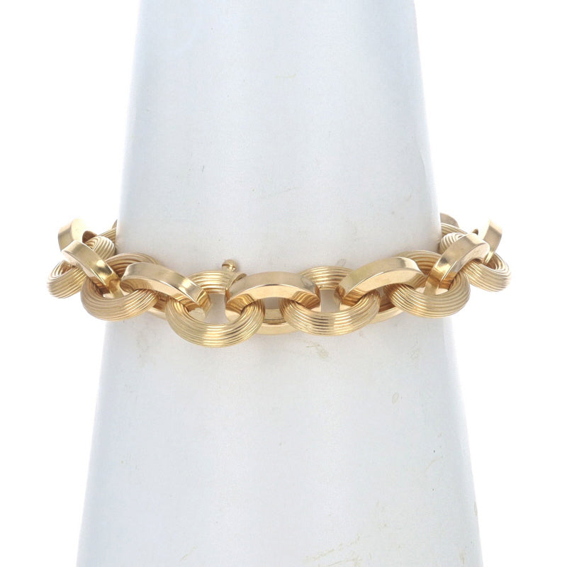 Fancy Cable Bracelet Yellow Gold