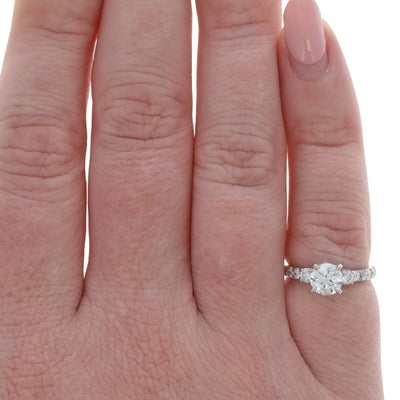 1.57ctw Diamond and Diamond Women's Ring White Gold