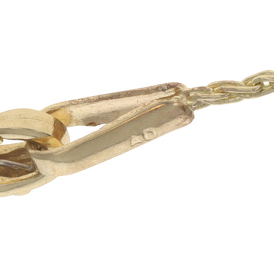 Wheat Chain Necklace Yellow Gold