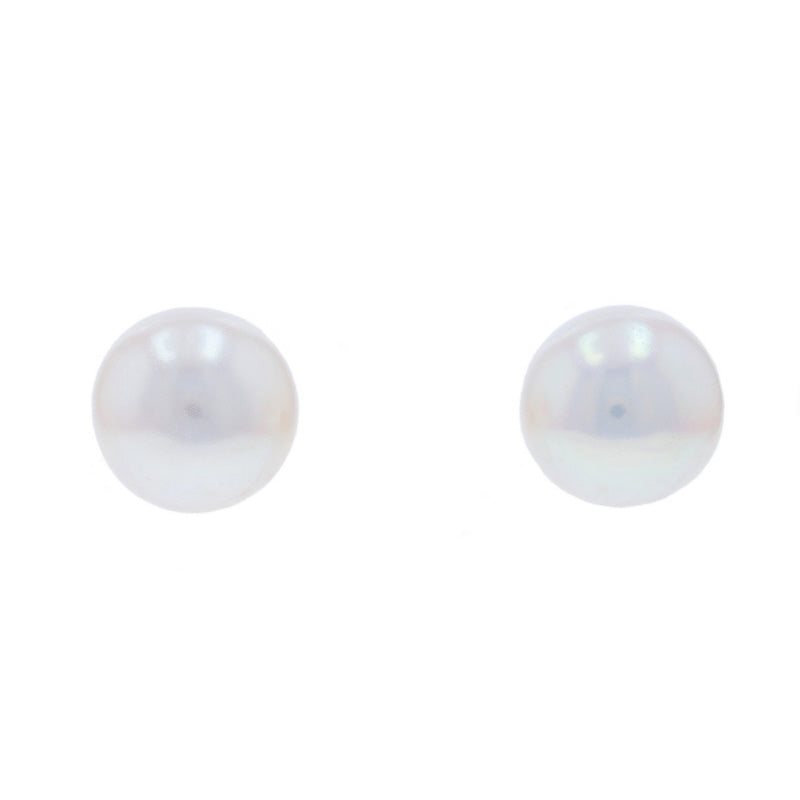 Freshwater Pearl Earrings Yellow Gold