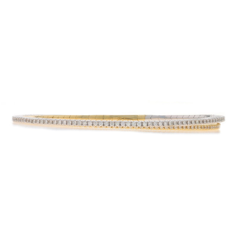 1.32ctw Diamond Bracelet Yellow Gold