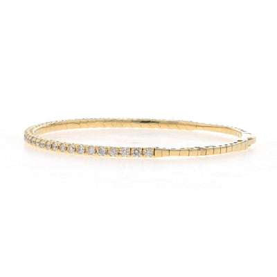 1.42ctw Diamond Bracelet Yellow Gold