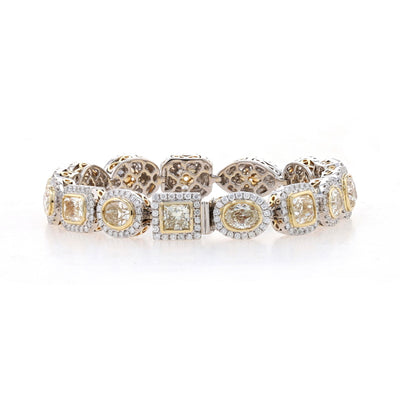 19.68ctw Diamond Bracelet White Gold