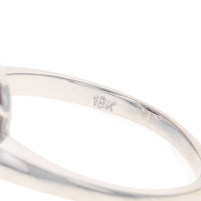 Amethyst and Diamond Women's Ring White Gold
