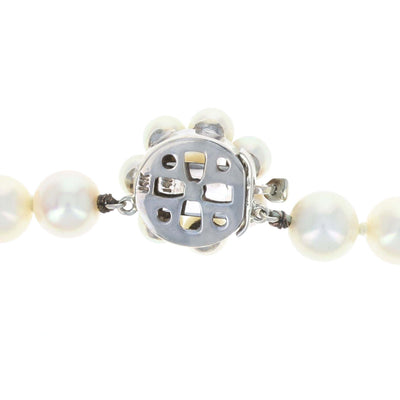 N/A Akoya Pearl Necklace White Gold