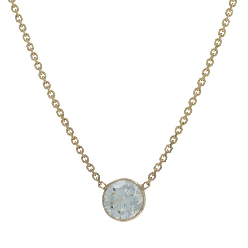 .70ct Diamond Pendant Necklace Yellow Gold