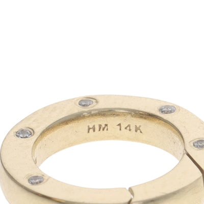 Diamond Women's Clip Clasp Yellow Gold
