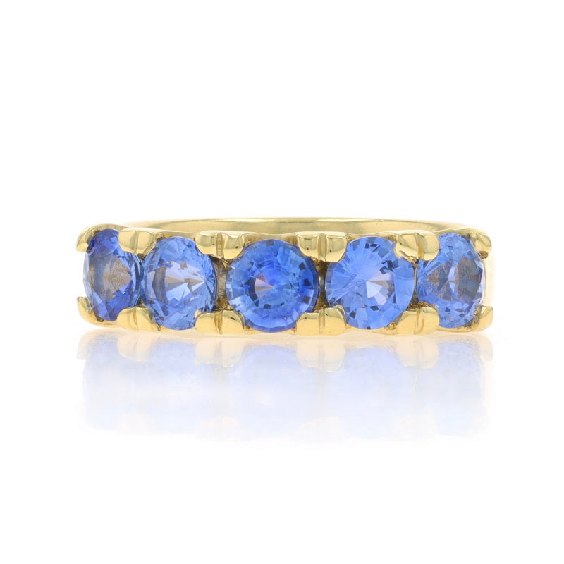 2.69ctw Sapphire Band Yellow Gold