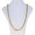 Fancy Link Chain Necklace Yellow Gold