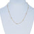 1.04ctw Diamond Diamond Cut Cable Chain Station Necklace Yellow Gold