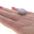 20.09ctw Jadeite and Diamond Ring White Gold