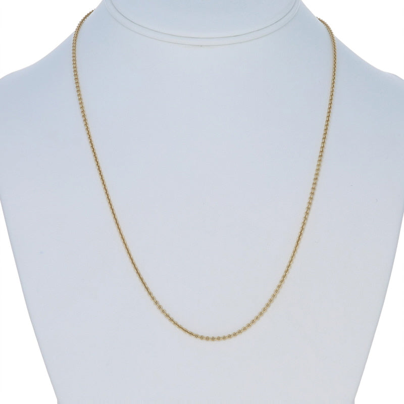 Cable Chain Necklace Yellow Gold