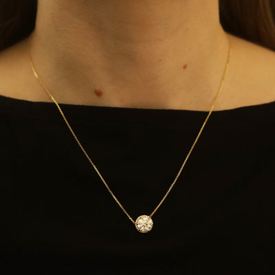 2.14ctw Diamond Pendant Necklace Yellow Gold