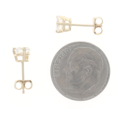 .86ctw Diamond Earrings Yellow Gold
