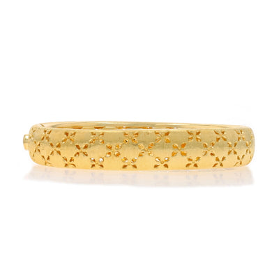 Roberto Coin Granada Satin .50ctw Diamond and Synthetic Ruby Bracelet Yellow Gold
