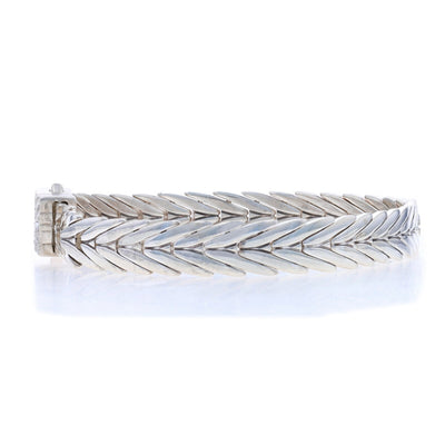 John Hardy Modern Chain Diamond Bracelet Sterling Silver