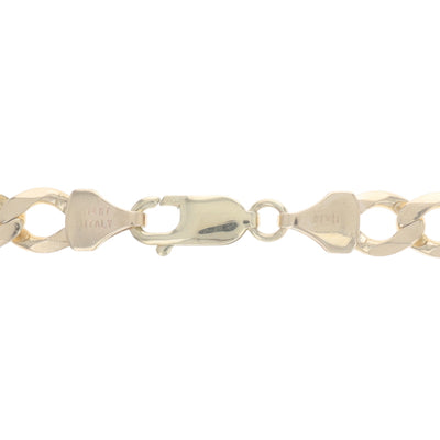 Men's Figaro Chain Necklace Yellow Gold