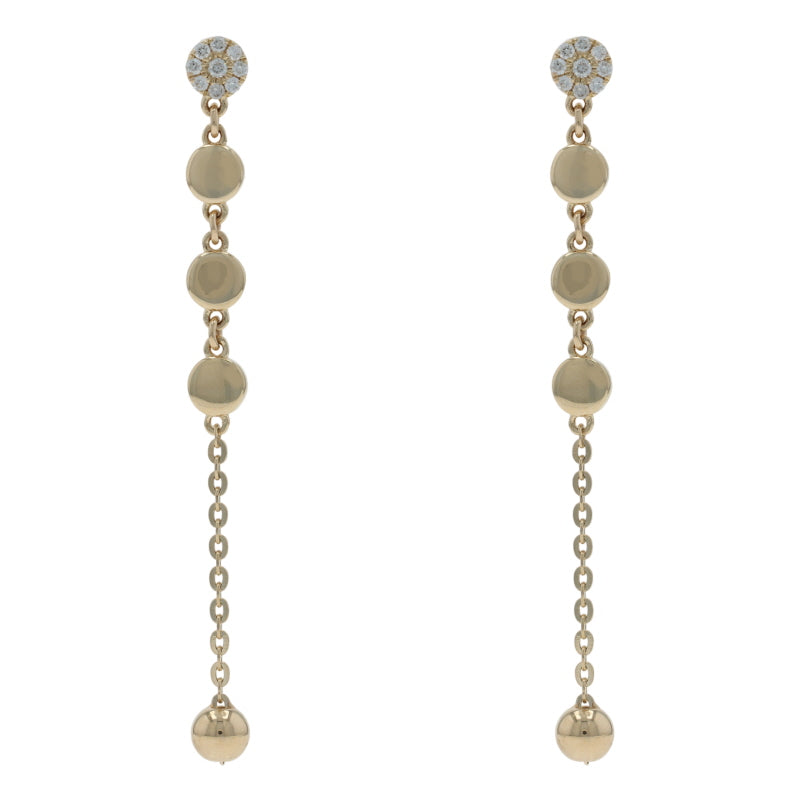 .11ctw Diamond Earrings Yellow Gold