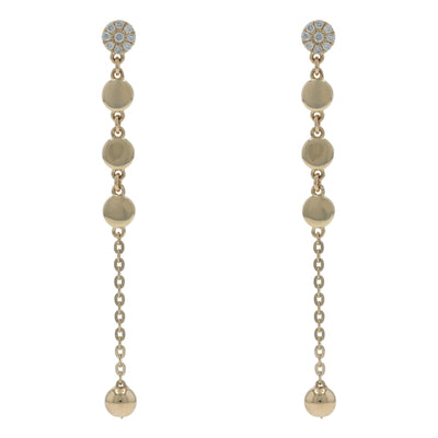 .11ctw Diamond Earrings Yellow Gold