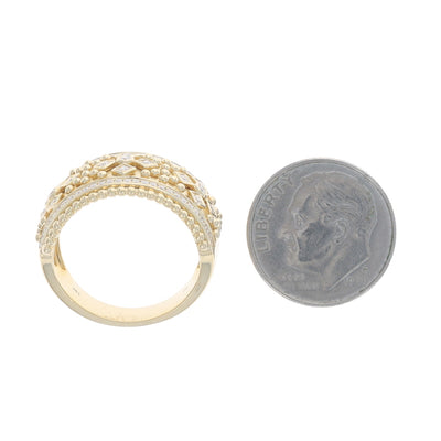 Doves by Doron Paloma .33ctw Diamond Band Yellow Gold