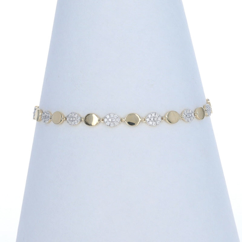 .54ctw Diamond Bracelet Yellow Gold