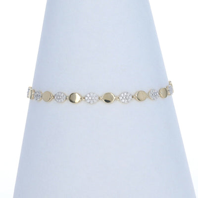 .54ctw Diamond Bracelet Yellow Gold