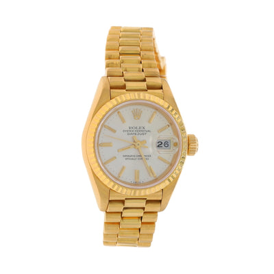 Rolex Ladies President Wristwatch 69178 Yellow Gold Automatic