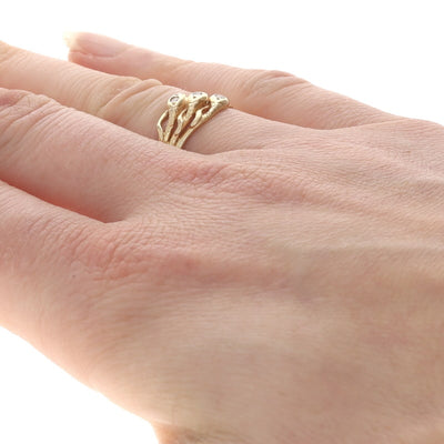 Diamond Women's Band Yellow Gold
