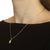 Michael M Carve Diamond Pendant Necklace Yellow Gold