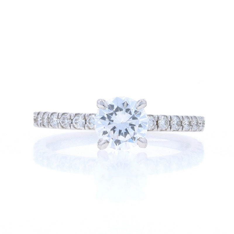 .33ctw Cubic Zirconia (placeholder) and Diamond Ring White Gold