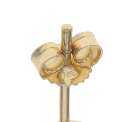 1.20ctw Sapphire and Diamond Earrings Yellow Gold