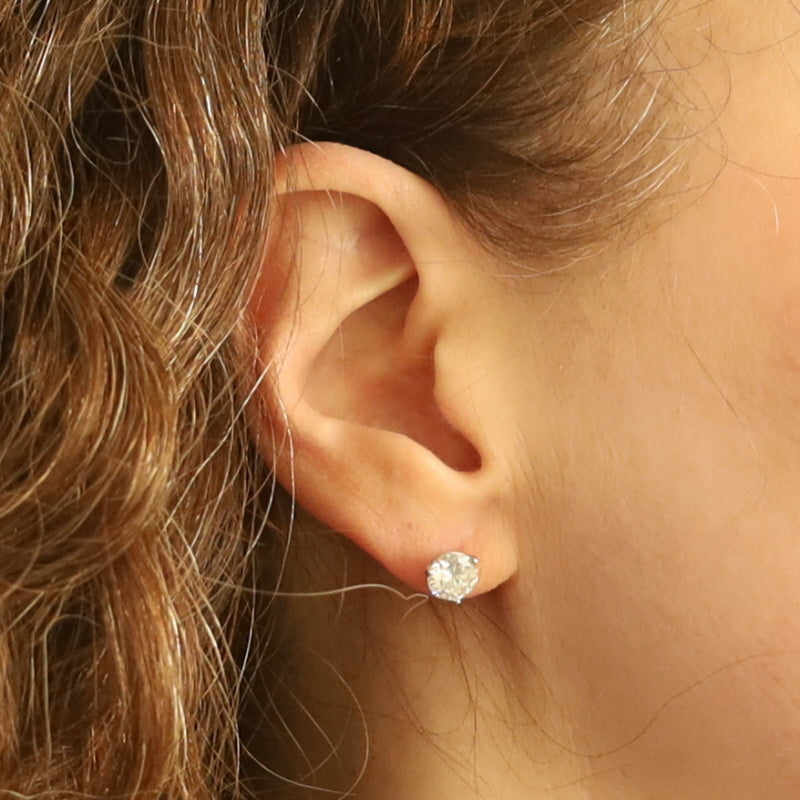 2.41ctw Diamond Earrings White Gold