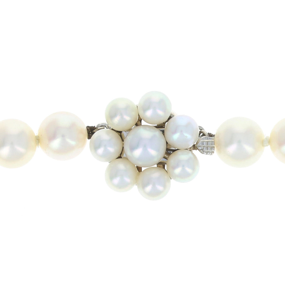 N/A Akoya Pearl Necklace White Gold