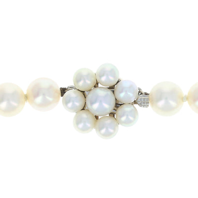 N/A Akoya Pearl Necklace White Gold