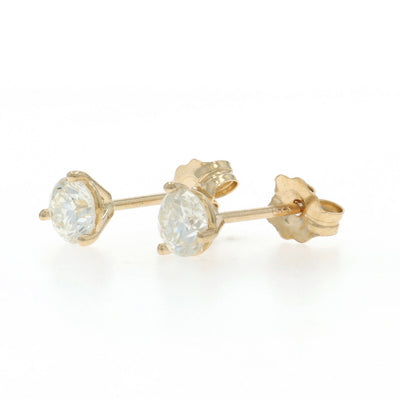 .63ctw Diamond Earrings Yellow Gold
