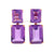 18.25ctw Amethyst Earrings Rose Gold