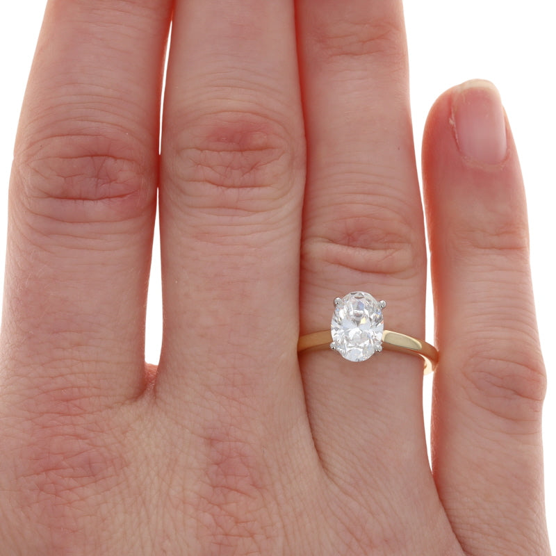 1.78ct Diamond and Diamond Ring Yellow Gold