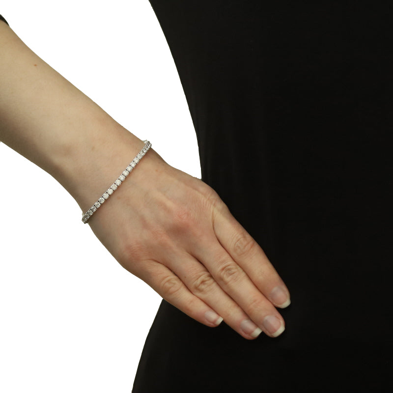 7.80ctw Diamond Bracelet White Gold