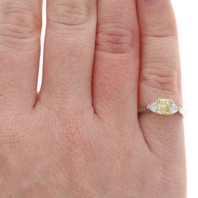 1.44ctw Diamond and Diamond Ring Platinum