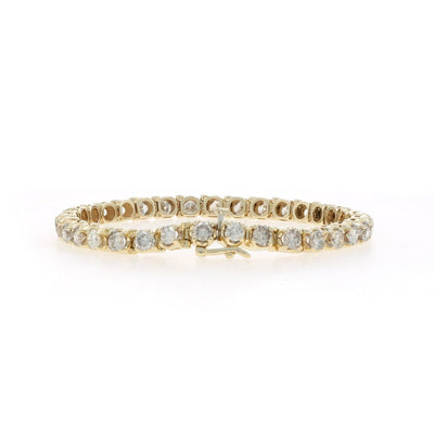 6.12ctw Diamond Women's Bracelet Yellow Gold