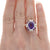 4.72ctw Amethyst and Amethyst Ring Yellow Gold