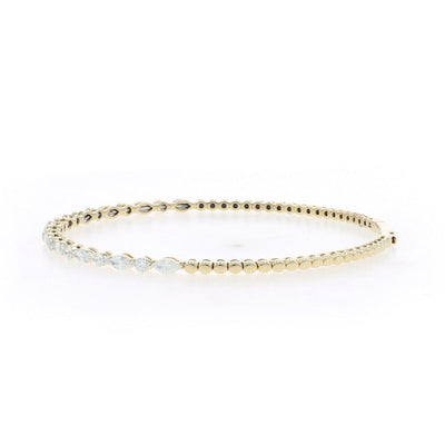 1.06ctw Diamond Women's Bracelet Yellow Gold