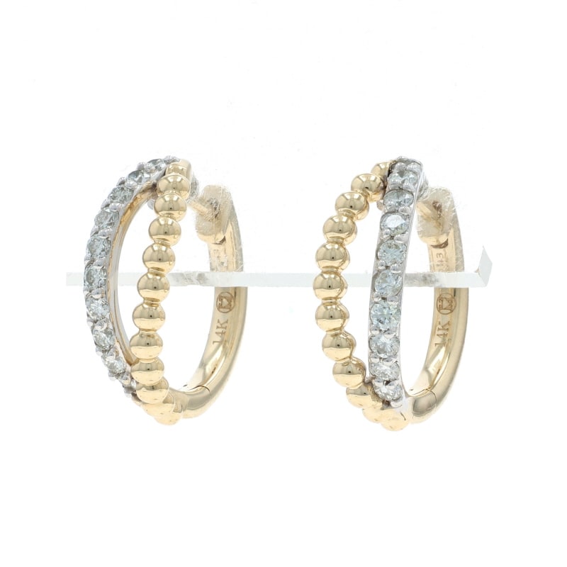 .43ctw Diamond Women's Earrings Yellow Gold