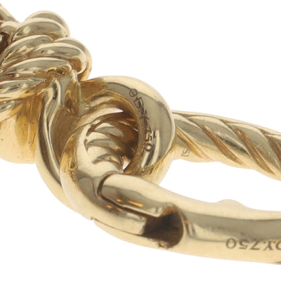 David Yurman Helena Tassle earrings, removable dangles .45ctw Diamond Women's Earrings Yellow Gold